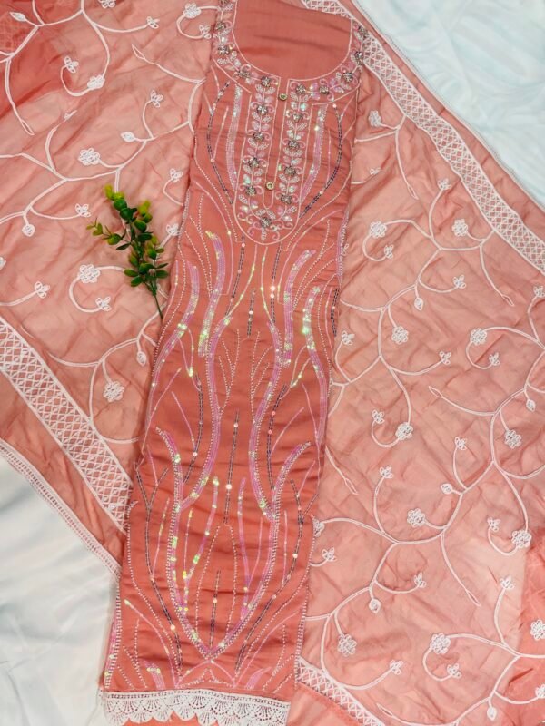 Roman Silk- Peach - Image 5