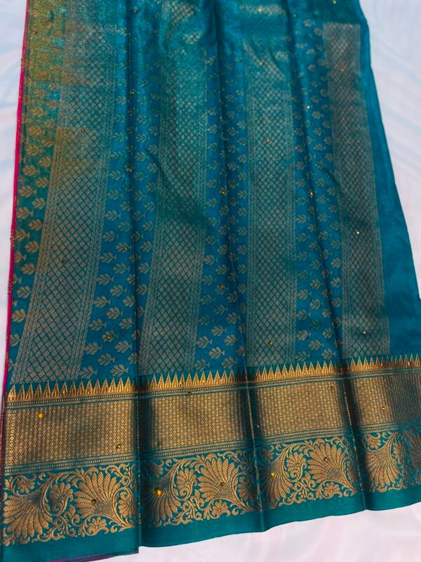 Kanjivaram Silk- Pink - Image 7