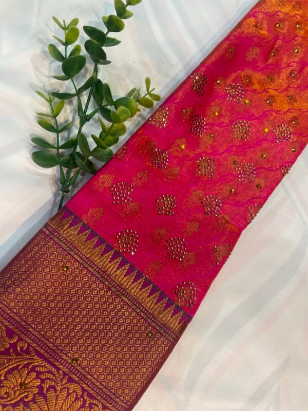Kanjivaram Silk- Pink - Image 5