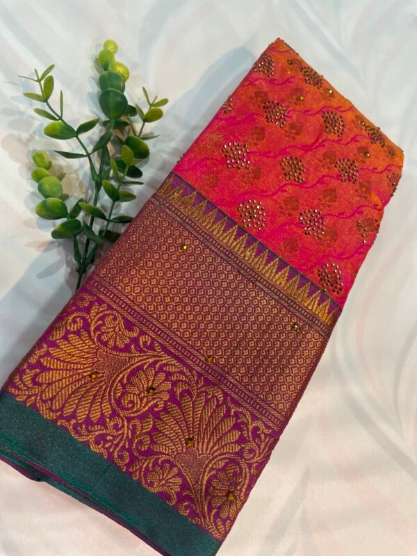 Kanjivaram Silk- Pink - Image 2